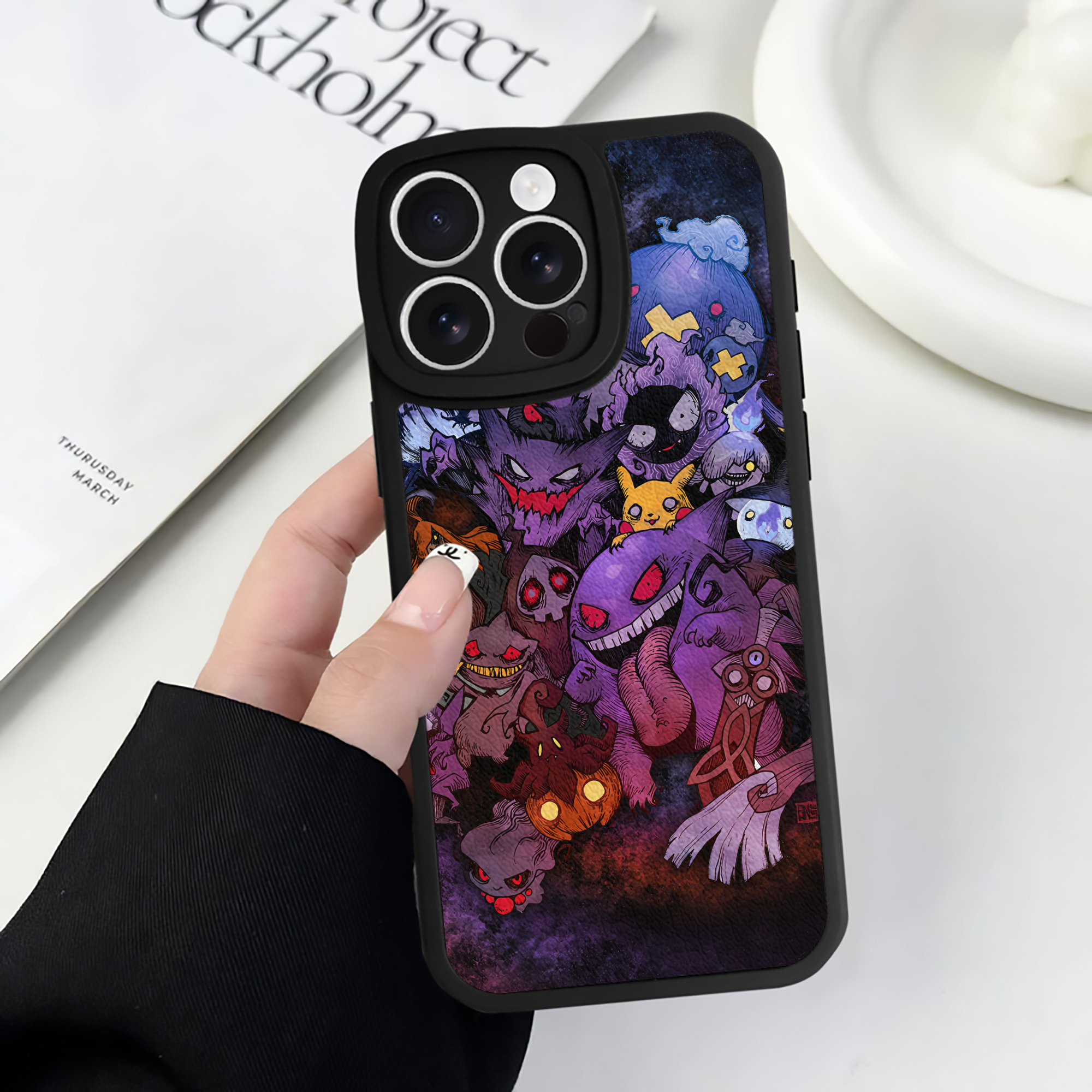 （画像用） ポケットモンスター Pokémon 【iPhone 16シリーズ対応】シリコンスマホケース（レザー調） 材質：シリコン